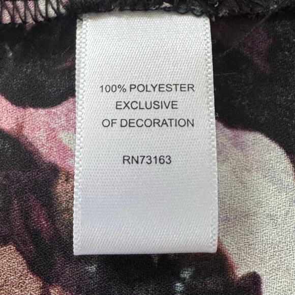 CABLE & GAUGE ABSTRACT EMBELLISHED SLEEVELESS BLOUSE IN PINK BLACK NWOT SIZE XL‎ - Picture 12 of 14